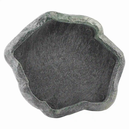 Rock-Style Reptile Feeding Bowl – Natural Look Resin Dish