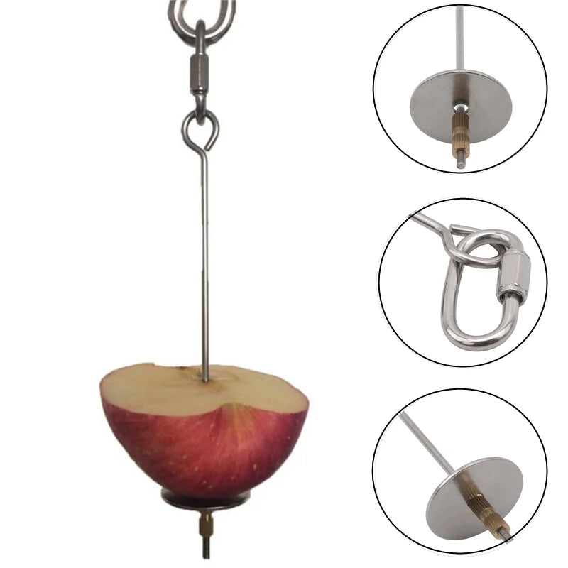 Stainless Steel Bird Fruit Skewer – Cage Hanging Feeder