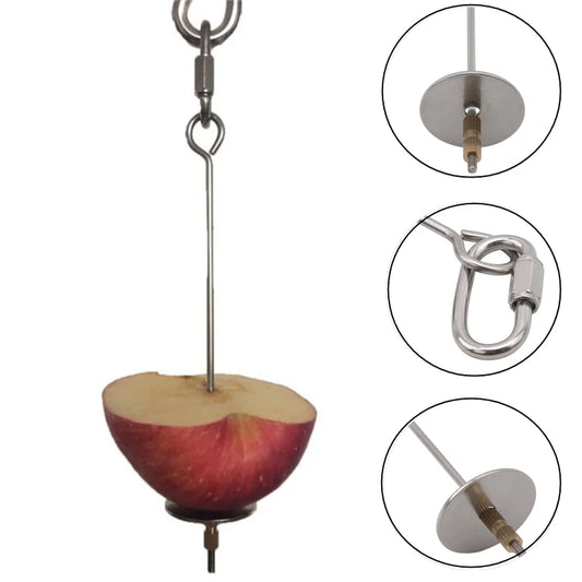 Stainless Steel Bird Fruit Skewer – Cage Hanging Feeder