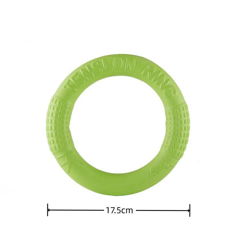 Tenslon Ring Dog Toy – Indestructible Flying & Chew Ring