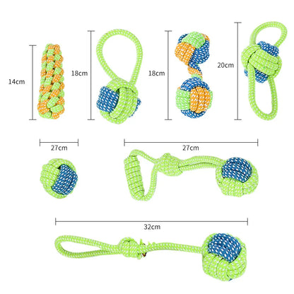 Durable Rope Dog Toy Collection – Tug, Chew & Fetch (7 Styles)
