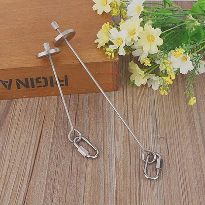 Stainless Steel Bird Fruit Skewer – Cage Hanging Feeder