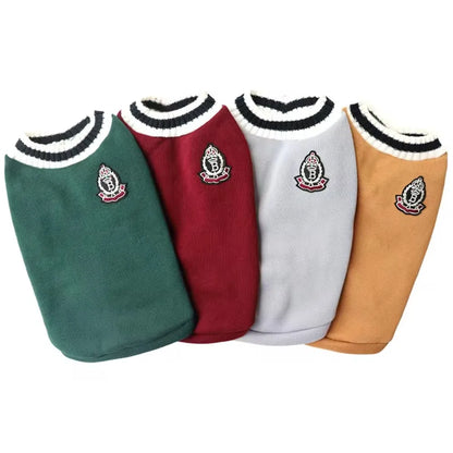 Preppy Knit Cat Sweater – Soft Pullover in 3 Colours