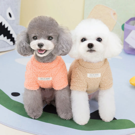Soft Fleece Dog Jumper with D-Ring