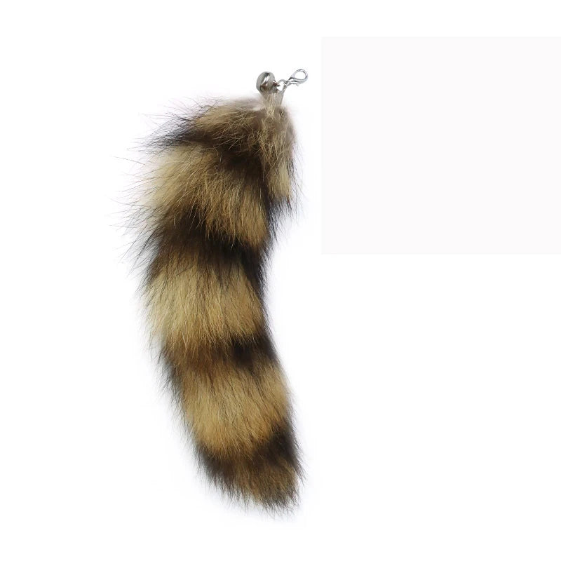 Interactive Retractable Cat Teaser Wand with Faux Fur Tail