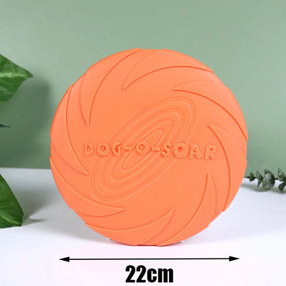 Dog-O-Soar Flying Disc – 22cm Soft Rubber Dog Frisbee