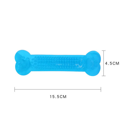 Flexible Bone Chew Toy – Soft Rubber Dog Teether