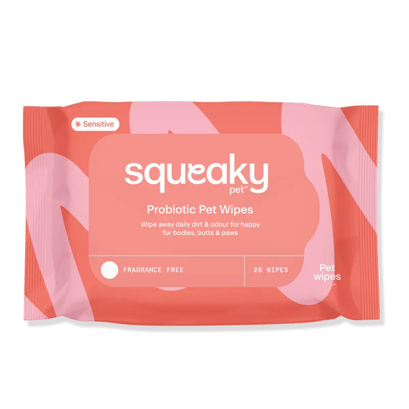 Squeaky Probiotic Pet Wipes - Multiple Variants