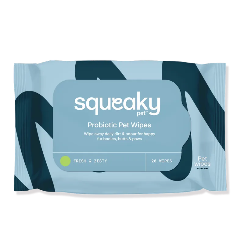Squeaky Probiotic Pet Wipes - Multiple Variants