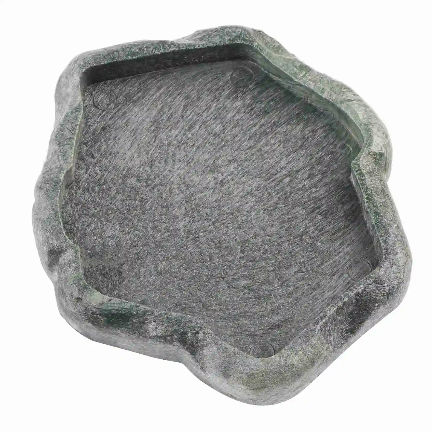 Rock-Style Reptile Feeding Bowl – Natural Look Resin Dish