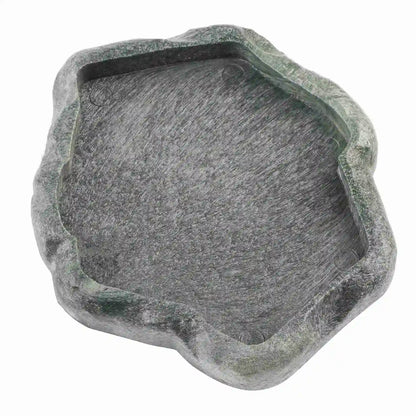 Rock-Style Reptile Feeding Bowl – Natural Look Resin Dish