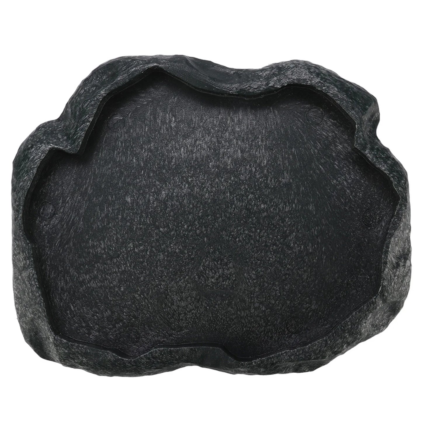Rock-Style Reptile Feeding Bowl – Natural Look Resin Dish