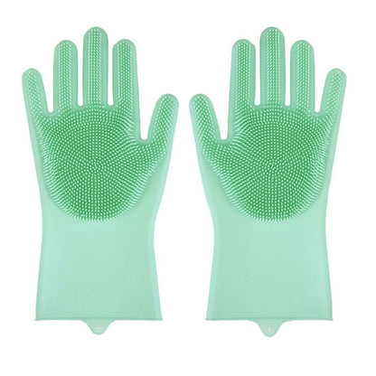 Silicone Pet Grooming Gloves – Scrubbing & Bathing Gloves