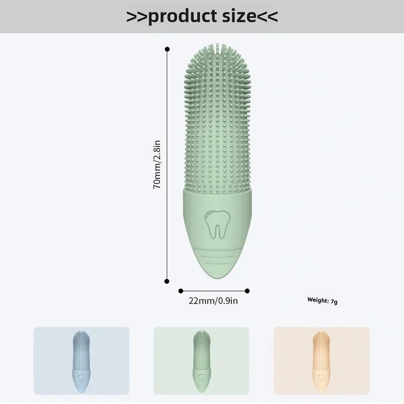 360° Silicone Finger Toothbrush for Dogs – Gentle & Effective Dental Care