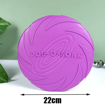Dog-O-Soar Flying Disc – 22cm Soft Rubber Dog Frisbee