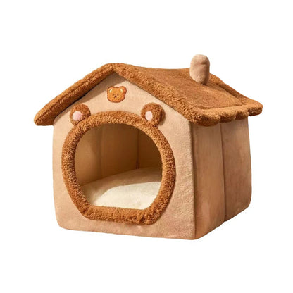 Cosy Cat House – Soft Plush Indoor Bed in 3 Sizes