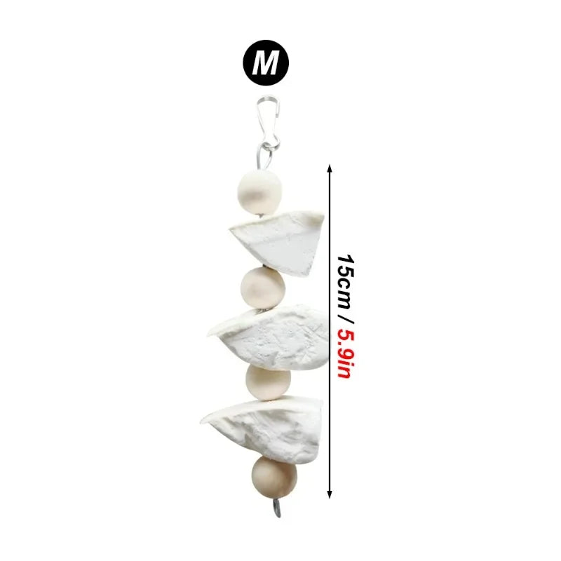 Natural Calcium Chew Toy for Birds