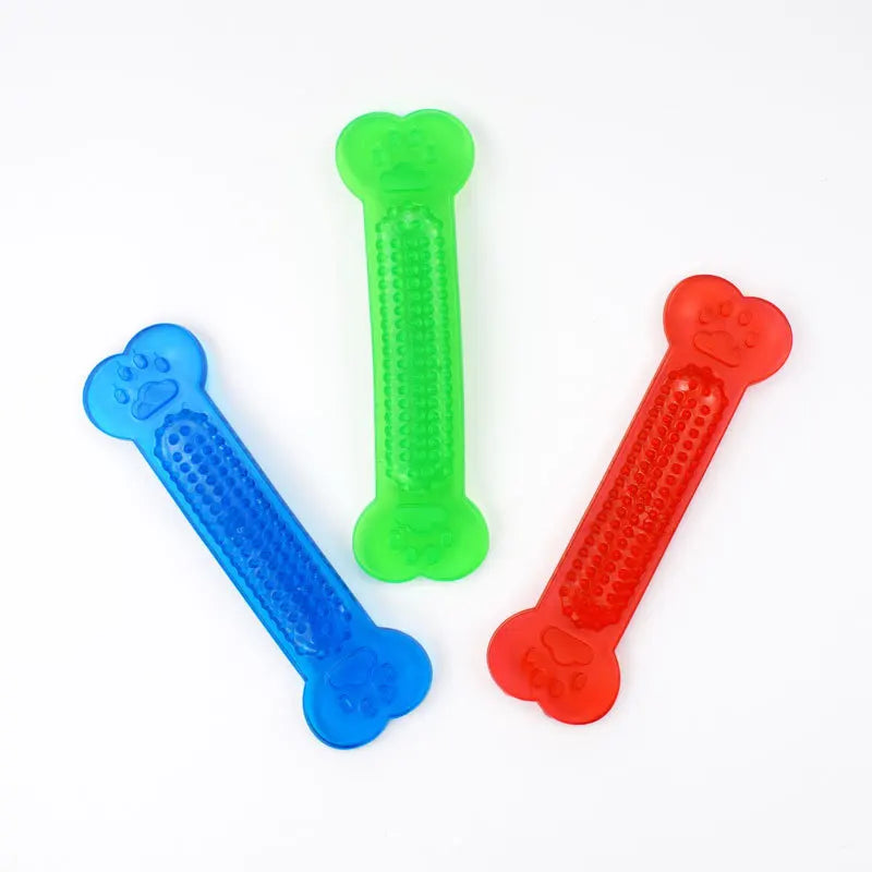 Flexible Bone Chew Toy – Soft Rubber Dog Teether