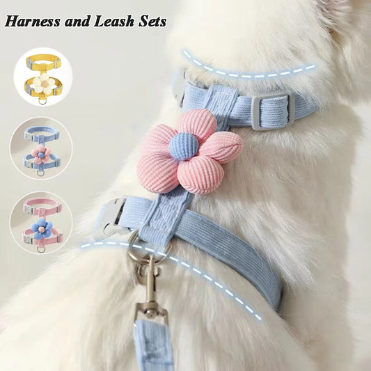 Floral Cat Harness & Leash Set – Lightweight & Adorable