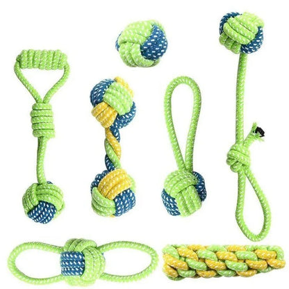 Durable Rope Dog Toy Collection – Tug, Chew & Fetch (7 Styles)