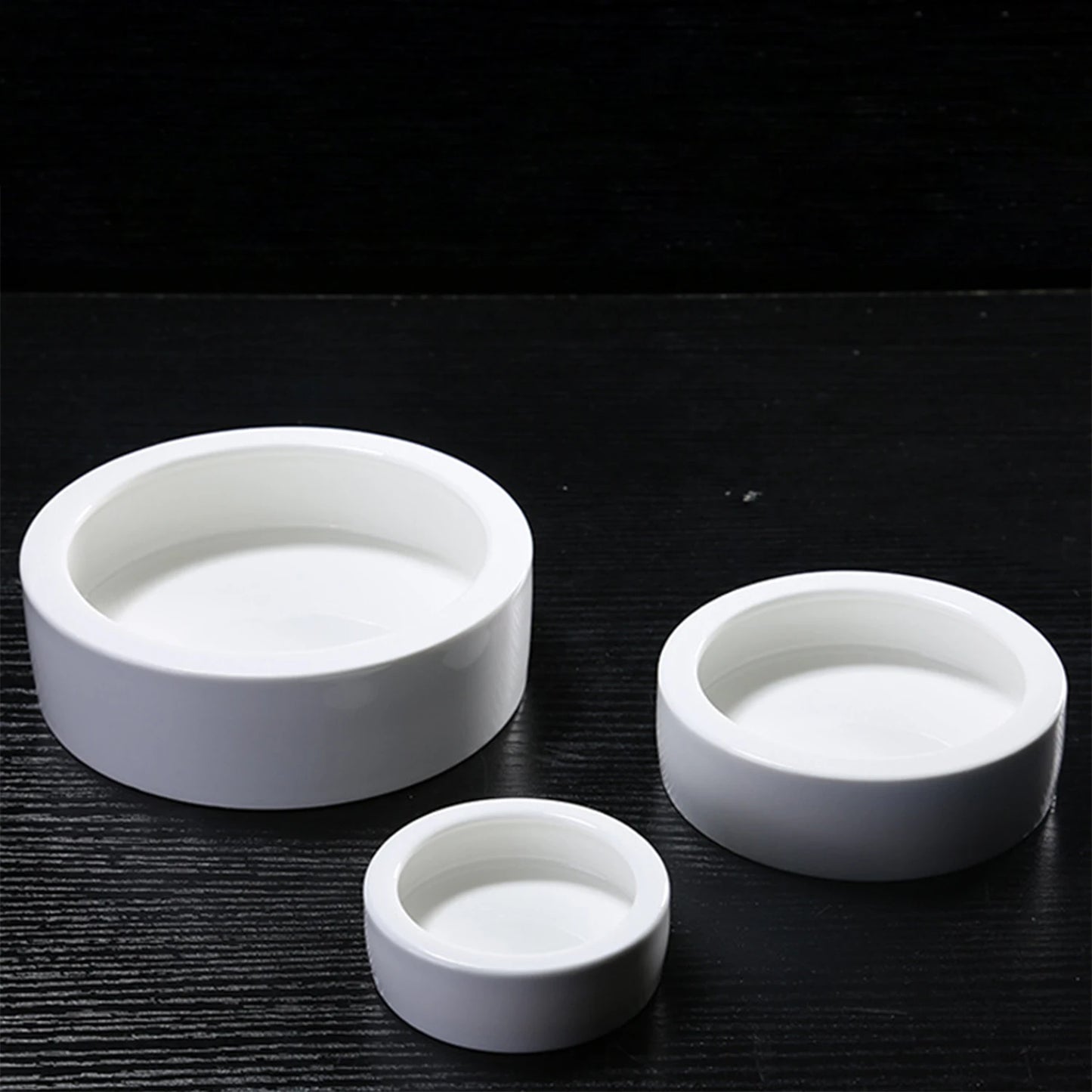 Ceramic Reptile Feeding Bowl – Anti-Escape Dish for Worms & Insects