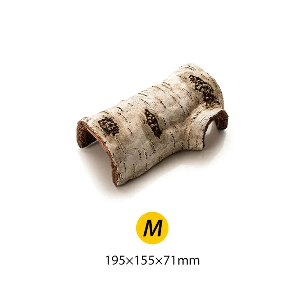Betula Hide Cave – Realistic Birch Log Reptile Shelter