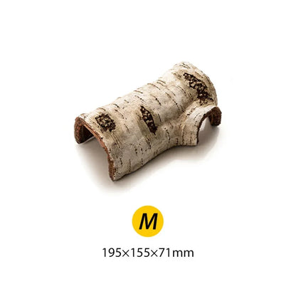 Betula Hide Cave – Realistic Birch Log Reptile Shelter