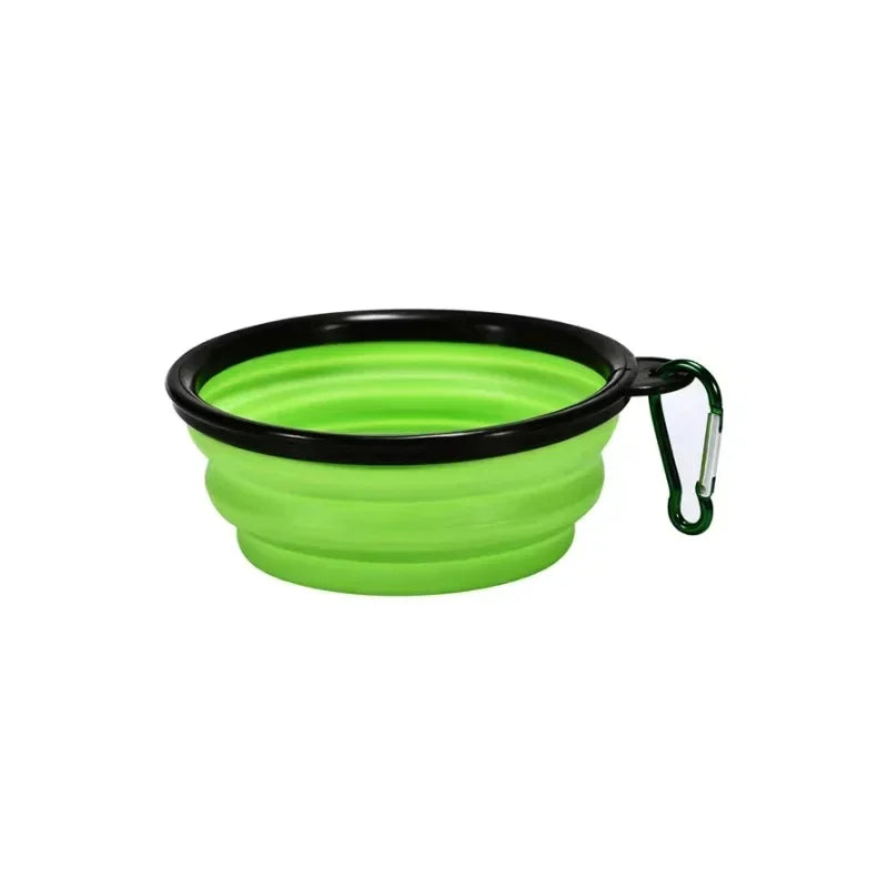 Collapsible Travel Pet Bowl with Clip – Portable Food & Water Dish