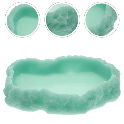 Natural Look Reptile Feeding Dish – Multi-Size Food & Water Bowl