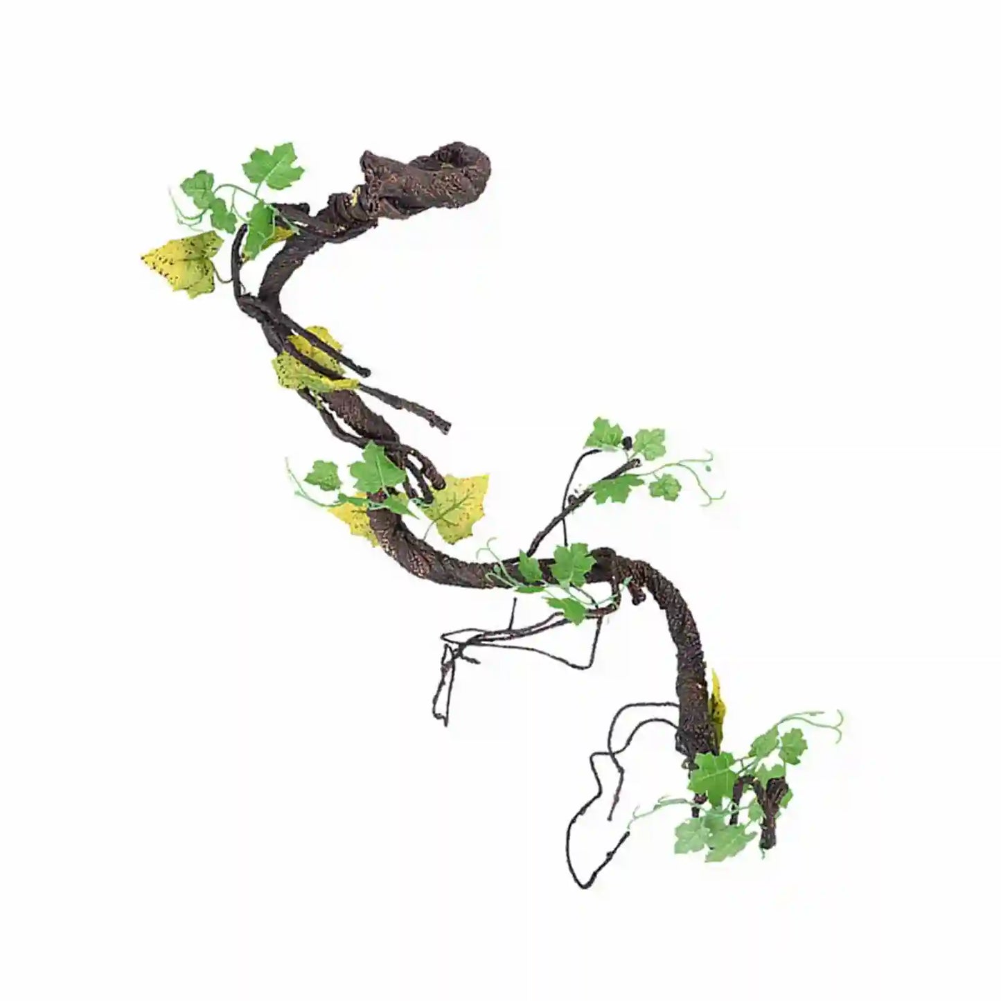 Artificial Jungle Vines with Leaves – Bendable Climbing Décor for Reptile Enclosures