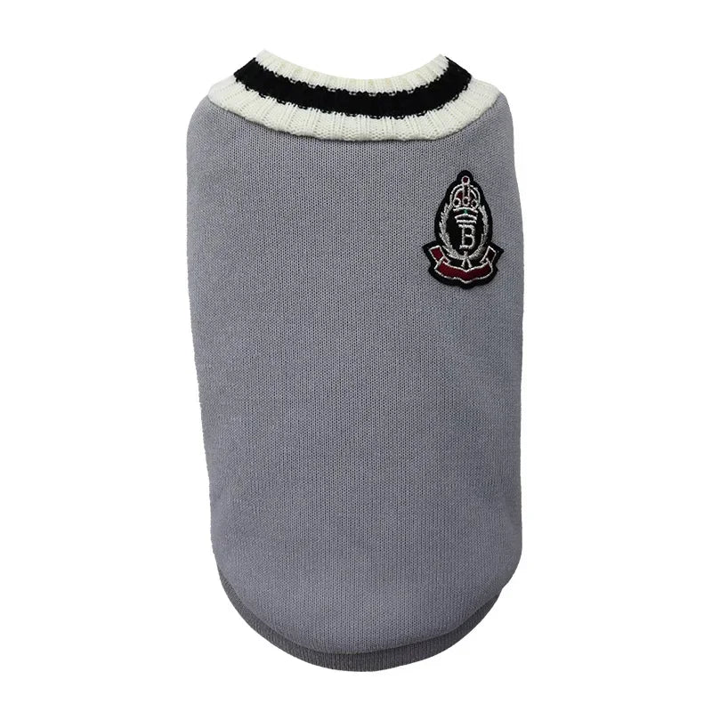 Preppy Knit Cat Sweater – Soft Pullover in 3 Colours