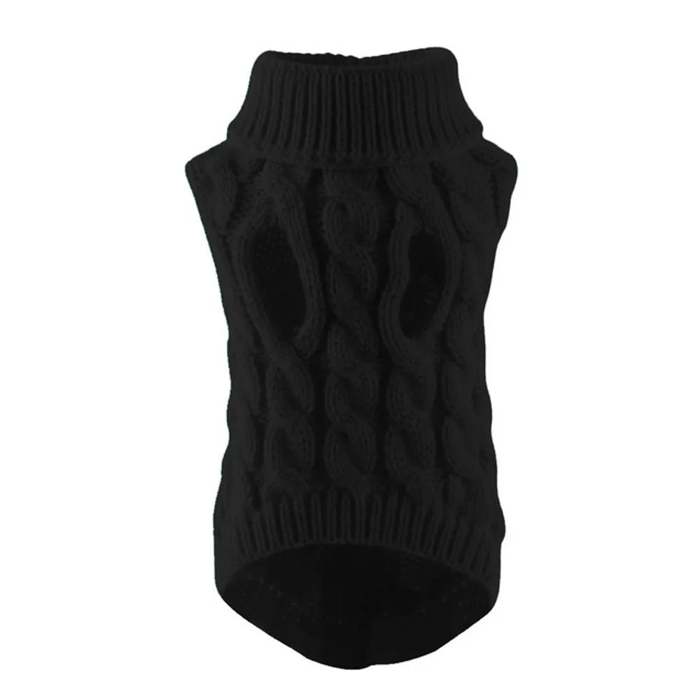 Cable Knit Dog Sweater – Warm Winter Pullover for Small to Medium Dogs