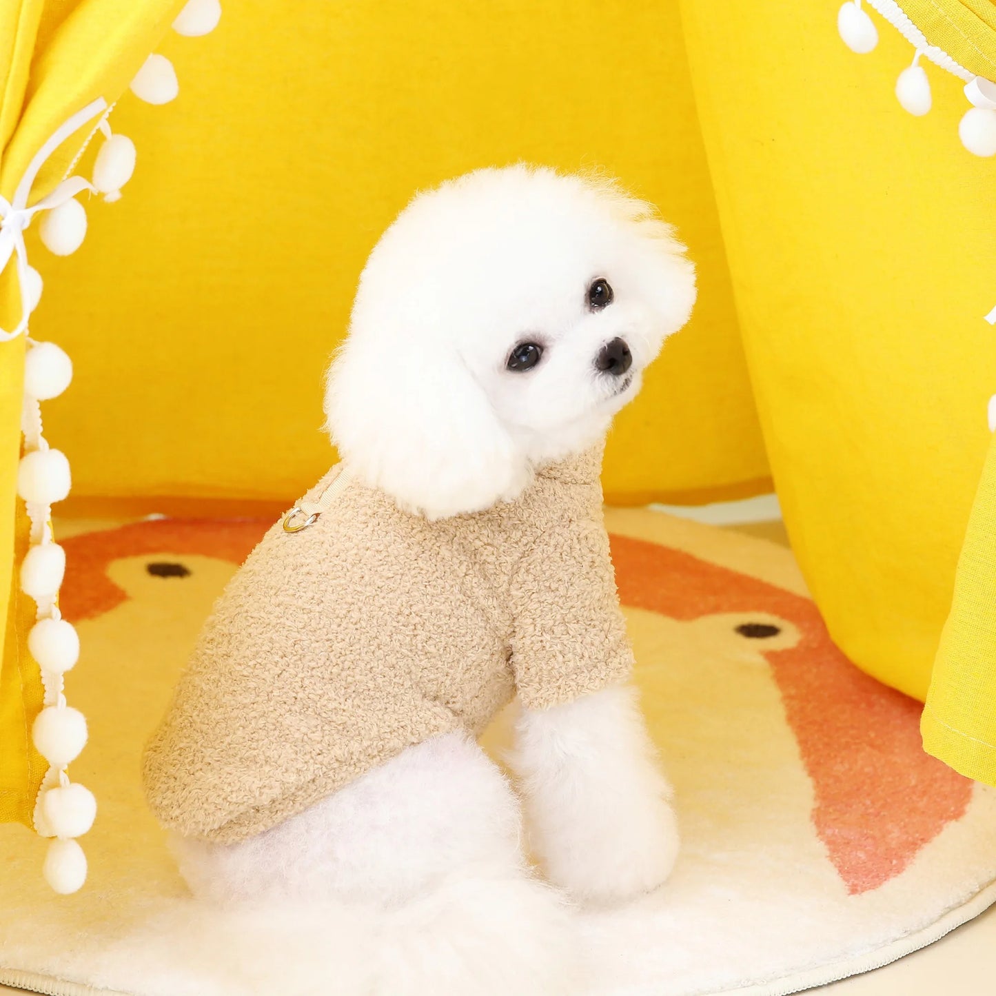 Soft Fleece Dog Jumper with D-Ring