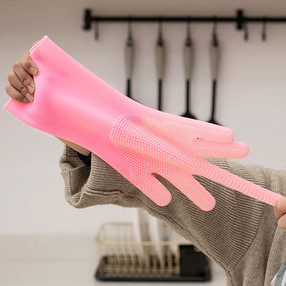 Silicone Pet Grooming Gloves – Scrubbing & Bathing Gloves