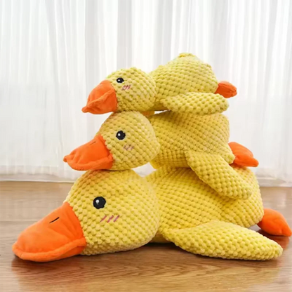 Plush Duck Dog Toy with Quack Sound – Soft Squeaky Playmate