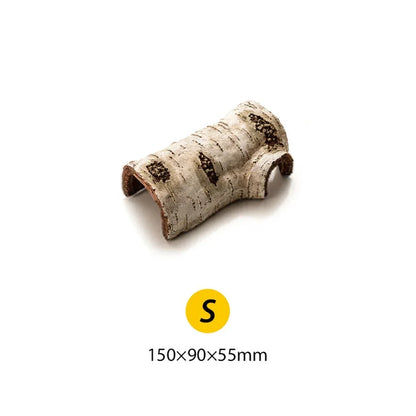 Betula Hide Cave – Realistic Birch Log Reptile Shelter