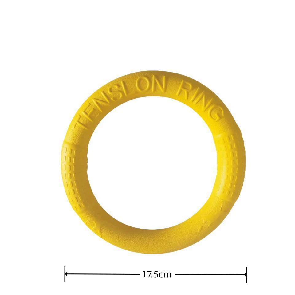 Tenslon Ring Dog Toy – Indestructible Flying & Chew Ring