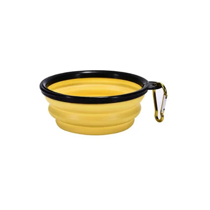 Collapsible Travel Pet Bowl with Clip – Portable Food & Water Dish