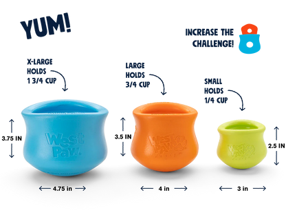 West Paw Toppl Treat Toy – Interactive Puzzle & Slow Feeder