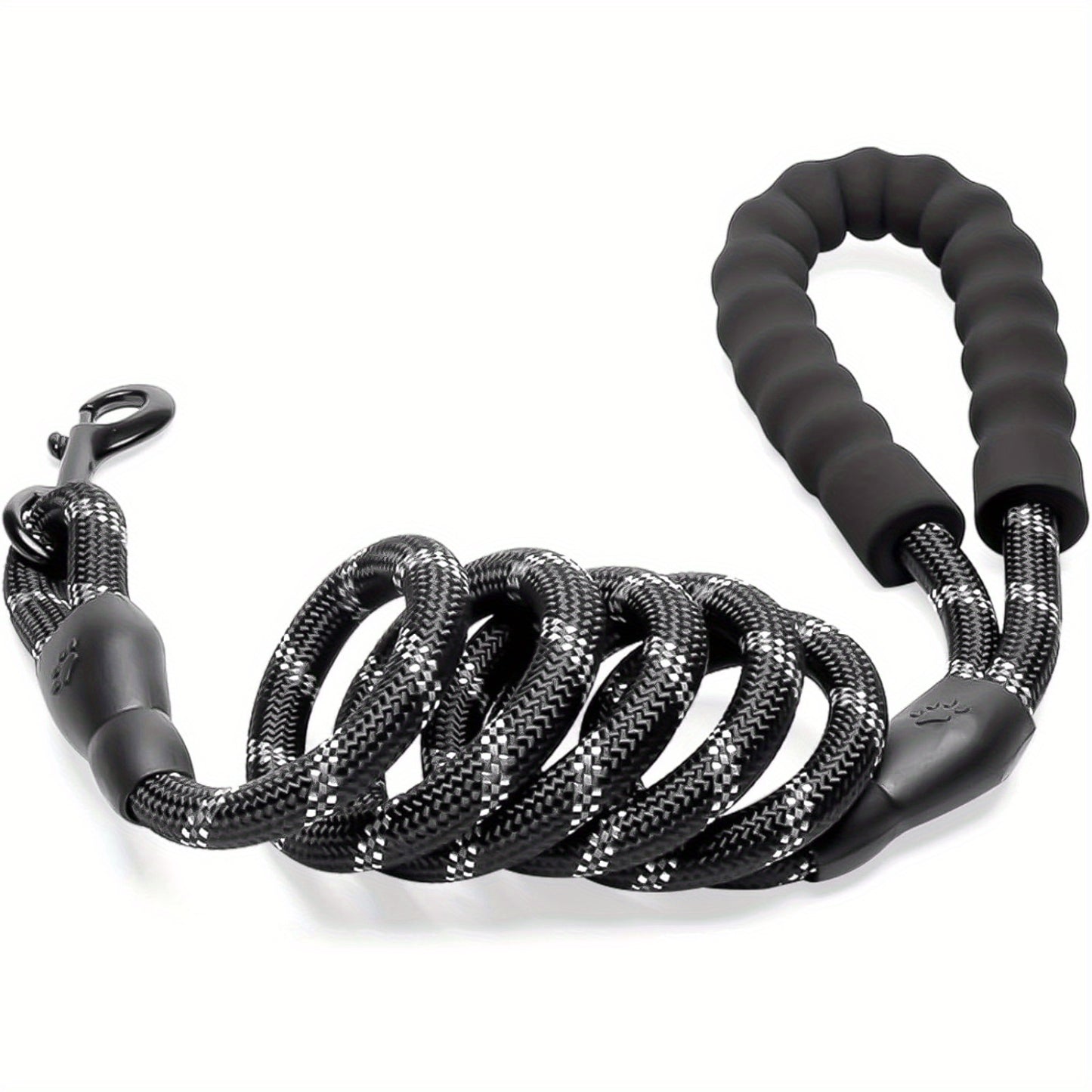 Reflective Heavy-Duty Dog Leash – 1.5m with Padded Handle & Swivel Clip