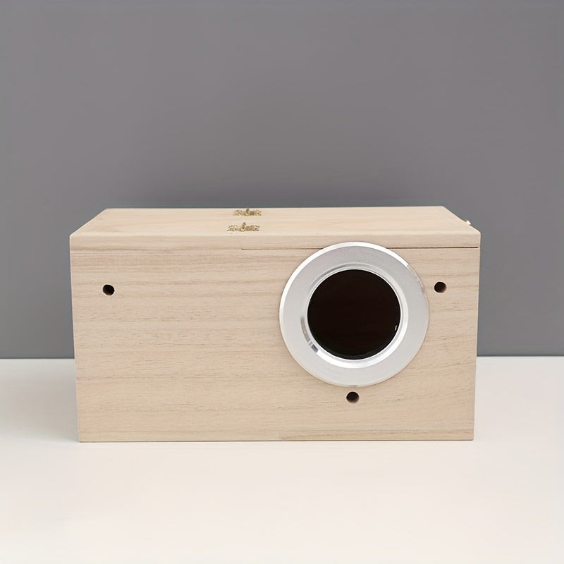Natural Wooden Bird Nesting Box