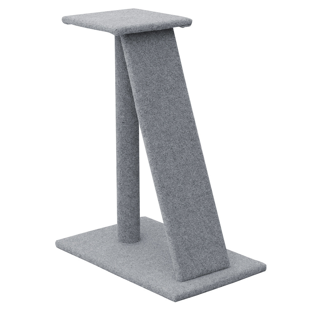 Modern Tilted Cat Scratching Post with Platform – 82cm Tall
