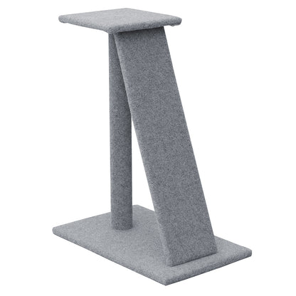 Modern Tilted Cat Scratching Post with Platform – 82cm Tall