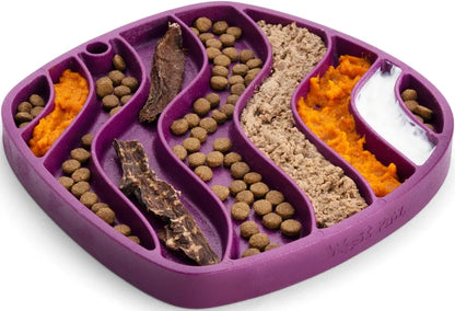 West Paw Feast Mat – Slow Feeder & Lick Mat (Bubbles/Waves)